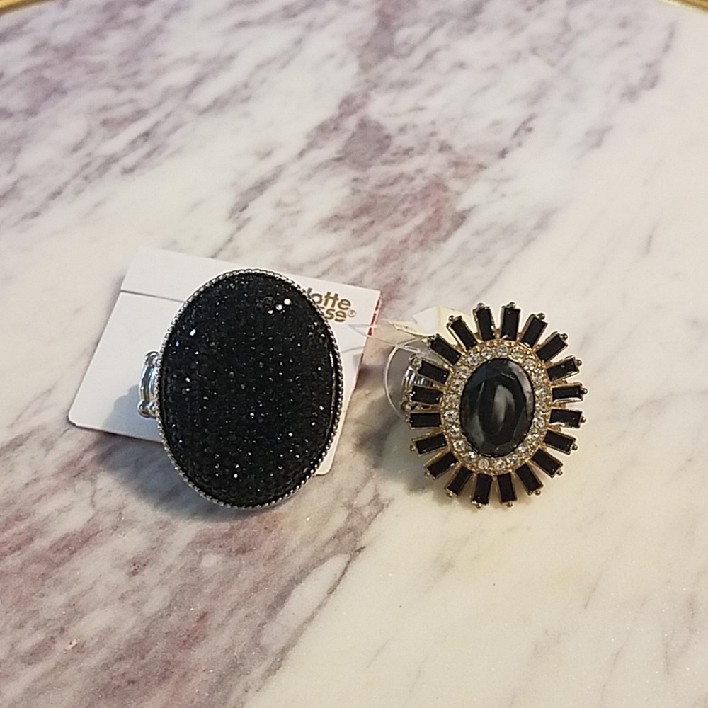 Cocktail ring,  set of 2